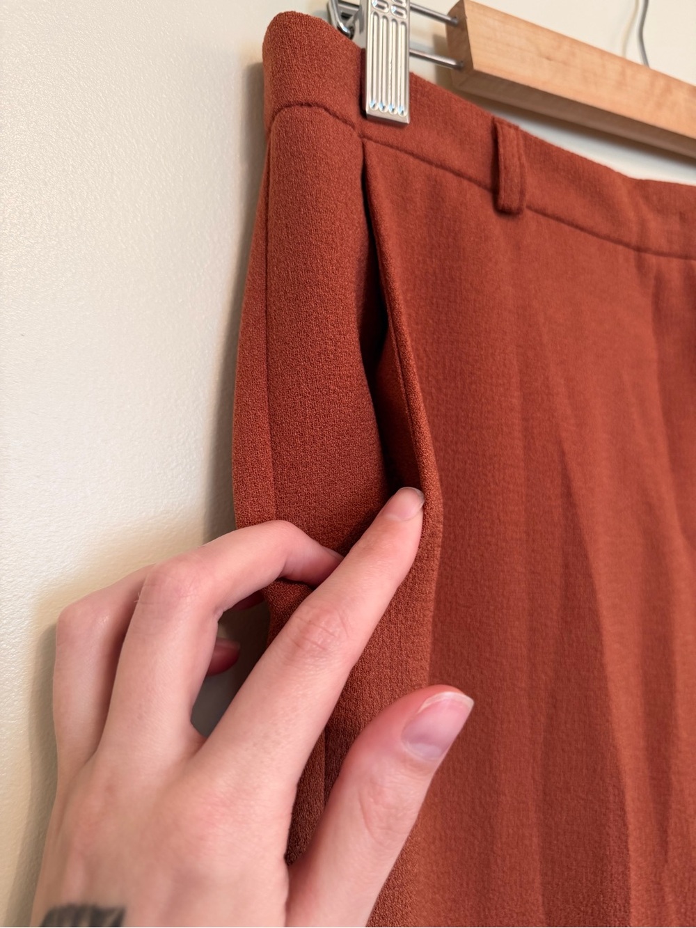 ASOS Rust-Tone High-Waist Trousers - Picture 4 of 10